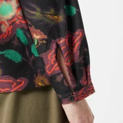 Womens YMC Marianne Floral Rayon Shirt Women's -Cheap Women Trousers Store hp 465738 e