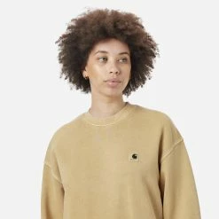 Womens Carhartt WIP Nelson Crewneck Sweatshirt Women's -Cheap Women Trousers Store hp 499721 d