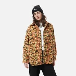 Womens Beams Boy Print Fleece Shirt Women's