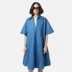 Womens Samsoe Samsoe Jonie Denim Dress Women's