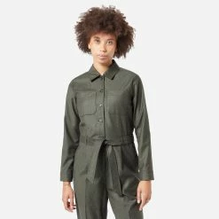 Womens A.P.C. Clem Wool Jumpsuit Women's