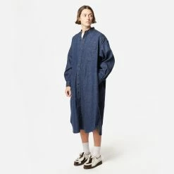 Womens OrSlow Denim Shirt Dress Women's