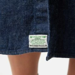 Womens OrSlow Denim Shirt Dress Women's -Cheap Women Trousers Store hp 578925 e