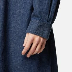 Womens OrSlow Denim Shirt Dress Women's -Cheap Women Trousers Store hp 578925 f