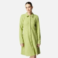 Womens Brain Dead Waffle Puff Dress Women's