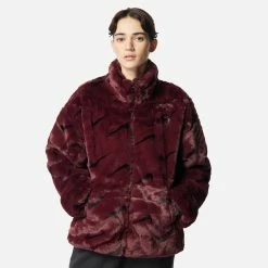 Womens Nike Faux Fur Printed Jacket Women's