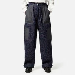 Womens W'menswear Marine Denim Pants Women's