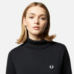 Womens Fred Perry Knitted Trim Dress Women's -Cheap Women Trousers Store hp 607114 e