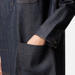 Womens A.P.C. Aurelia Denim Dress Women's -Cheap Women Trousers Store hp 612676 e