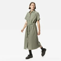 Womens A.P.C. Drew Belted Dress Women's